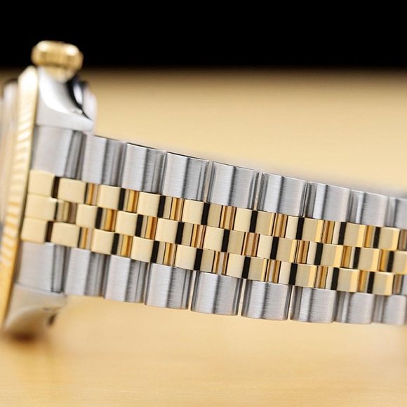 Sale! Rolex Mens Two-Tone 18k Datejust Watch - Picture 4 of 8